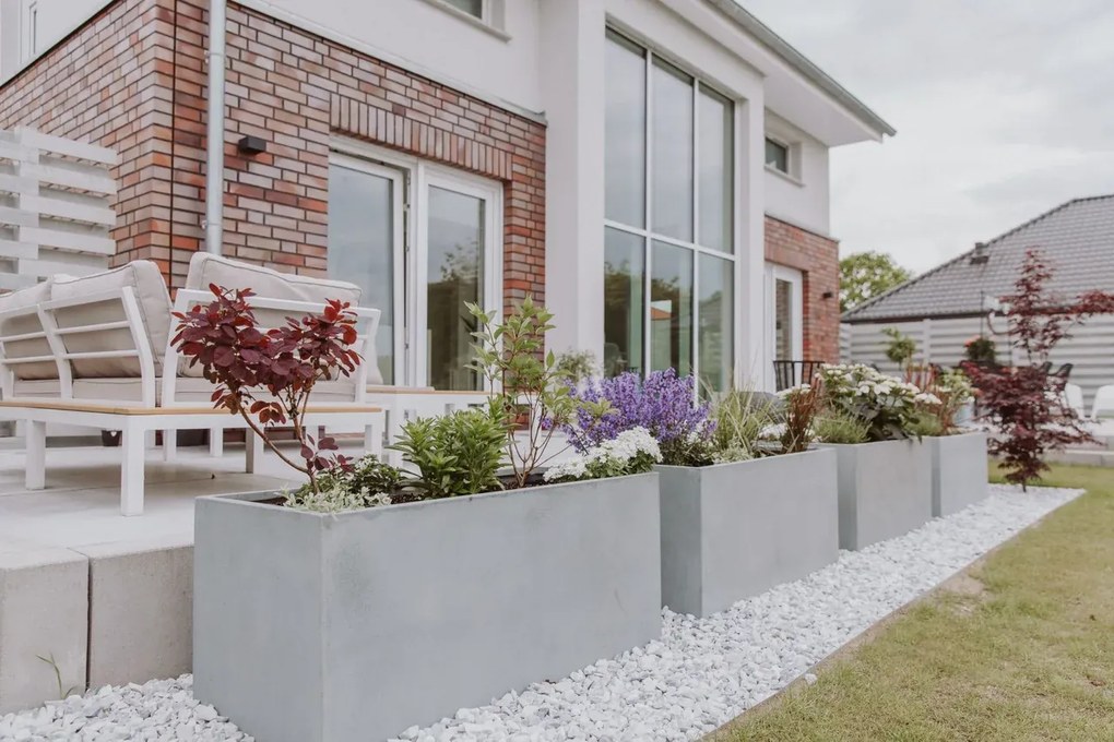 Hrantík MAXI, sklolaminát, šírka 100 cm, betón design