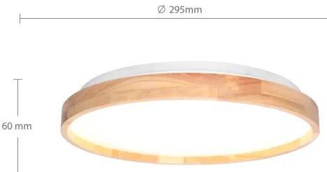 Brilagi - LED stropné svietidlo ALSON LED/24W/230V dub