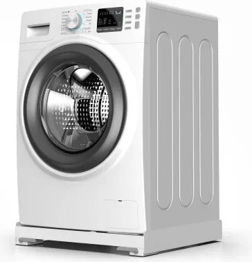 Meliconi 656146 -Antivibračná podložka pod práčku s výsuvnými kolieskami 61 cm biela