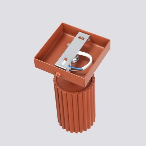 Sollux SL.1635 - Nástenné bodové svietidlo KARBON 1xGU10/10W/230V červená