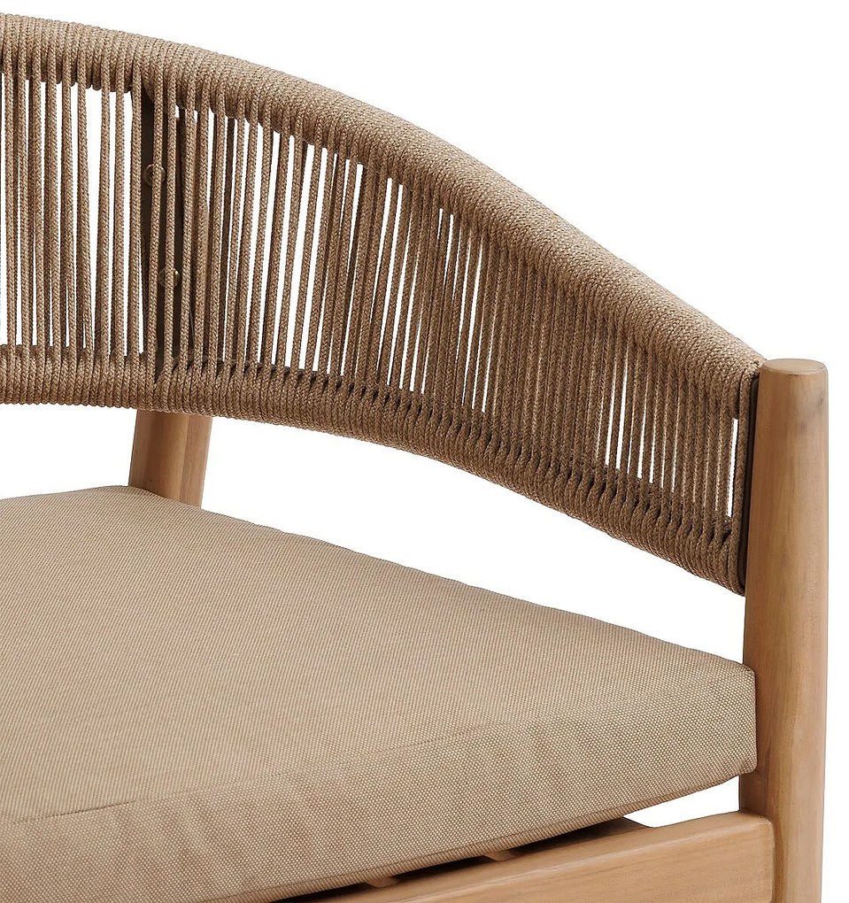 DEOKORK Luxusné jedálenské kreslo z akácie NAUTICA (natural)