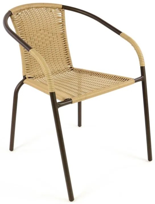 Garthen 35058 Záhradná bistro stolička - stohovateľná, béžová