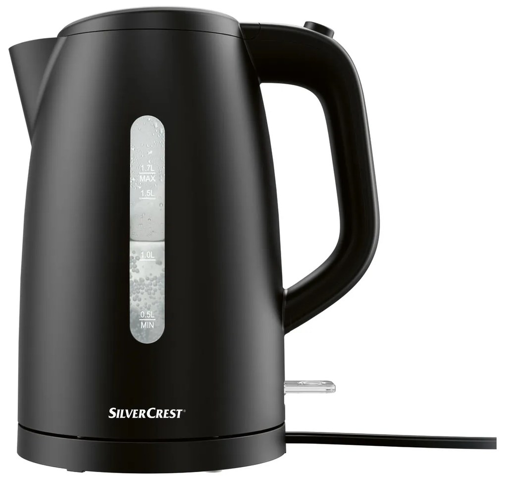 SILVERCREST® KITCHEN TOOLS Rýchlovarná kanvica SWKK 3000 A1, 1,7 l (čierna) (100358854)