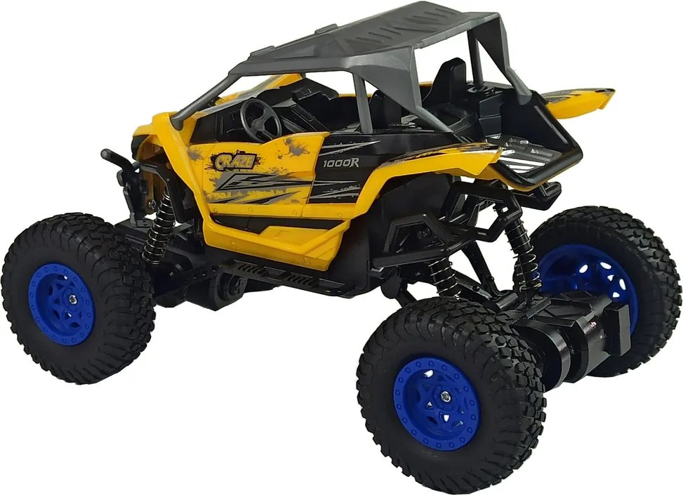 LEAN Toys Terénne auto Off-Road s diaľkovým ovládaním 2,4 GHz v mierke 1:16, žlté