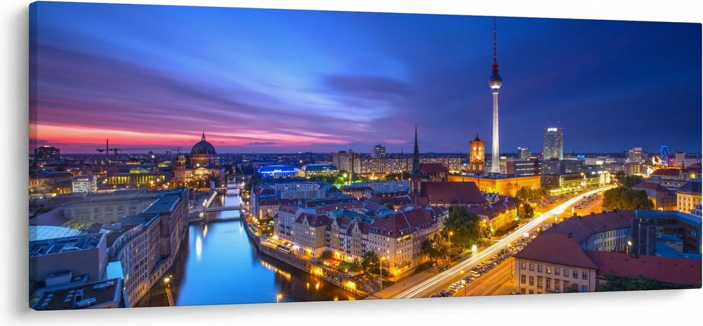 Obraz - Modré nebo nad Berlínom (120x50 cm)