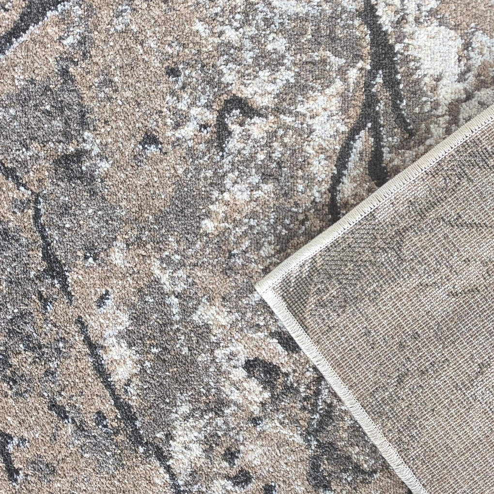 DY Hnedý koberec s mramorovým vzorom Panamero 25 Rozmer: 160x220 cm