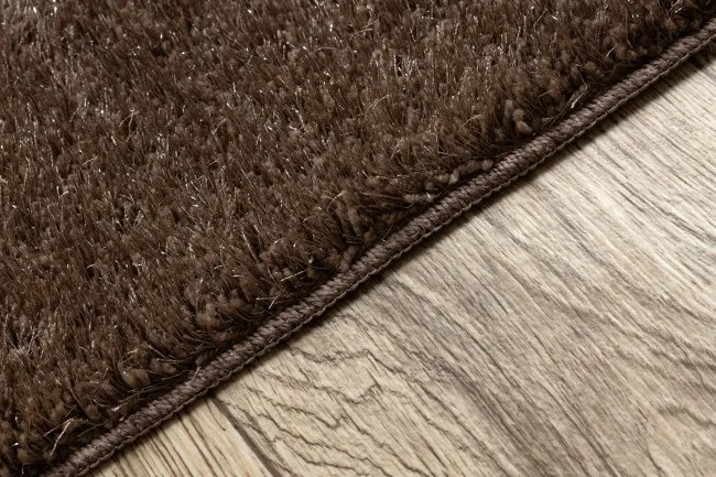 Sada kúpeľňových koberčekov SYNERGY glamour / lurex, hnedá