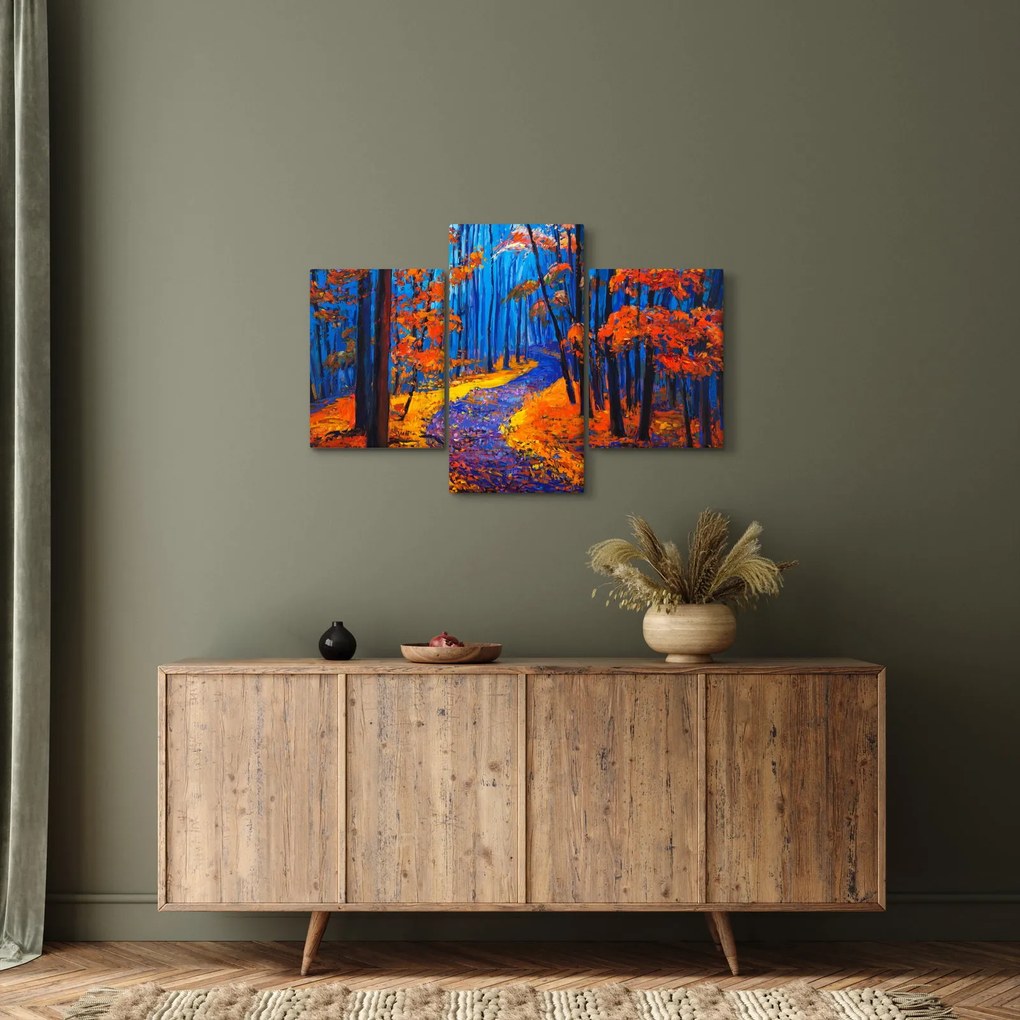 Obraz jesenného lesa (90x60 cm)
