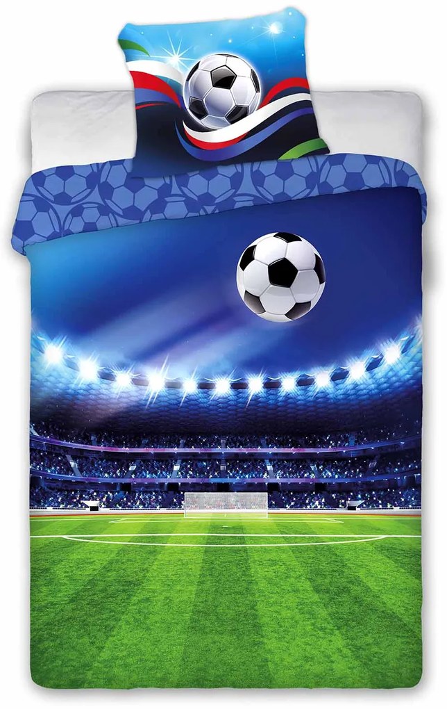 DETSKÉ BAVLNENÉ OBLIEČKY SPORT 160X200 CM, 1KS 70X80 CM VZOROVANÉ