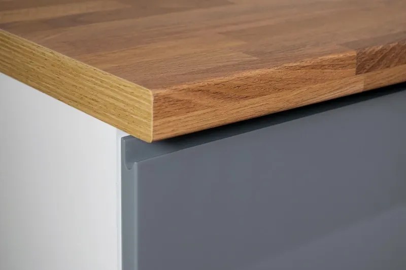 Kuchynská linka Aspen 240 cm šedá