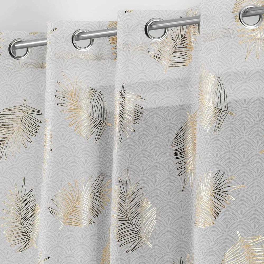 Záclona v béžovej a zlatej farbe 140x280 cm Sunny – douceur d'intérieur