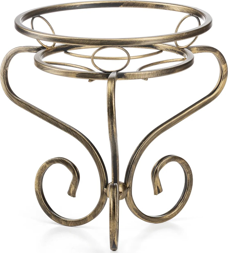 STOJAN NA KVETINÁČ MEDGRE 31,5X33 CM ZLATÁ