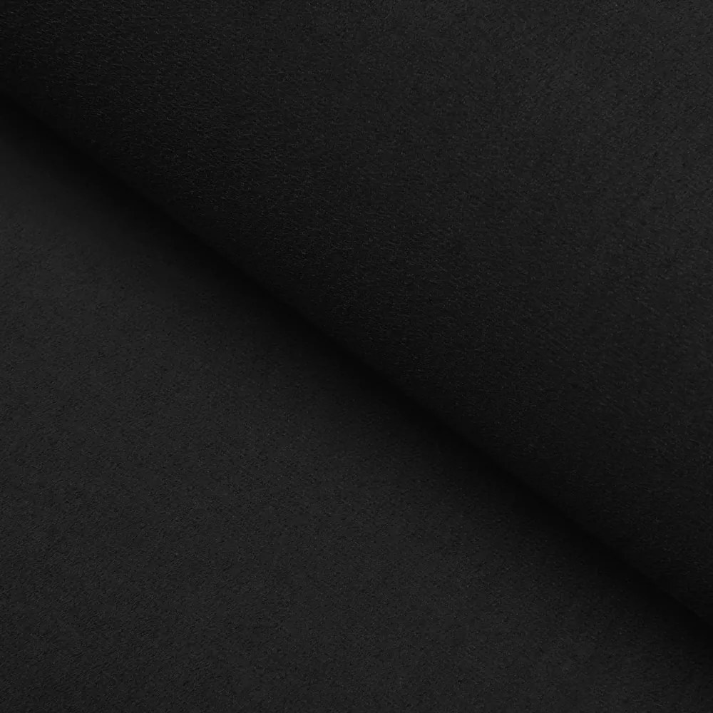 Biante Oválny obrus/imitácia brúsenej kože Alcantara ALC-012 Čierny 60x100 cm