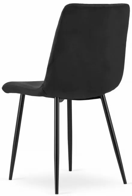 Set štyroch jedálenských stoličiek TURIN - čierne (4ks)