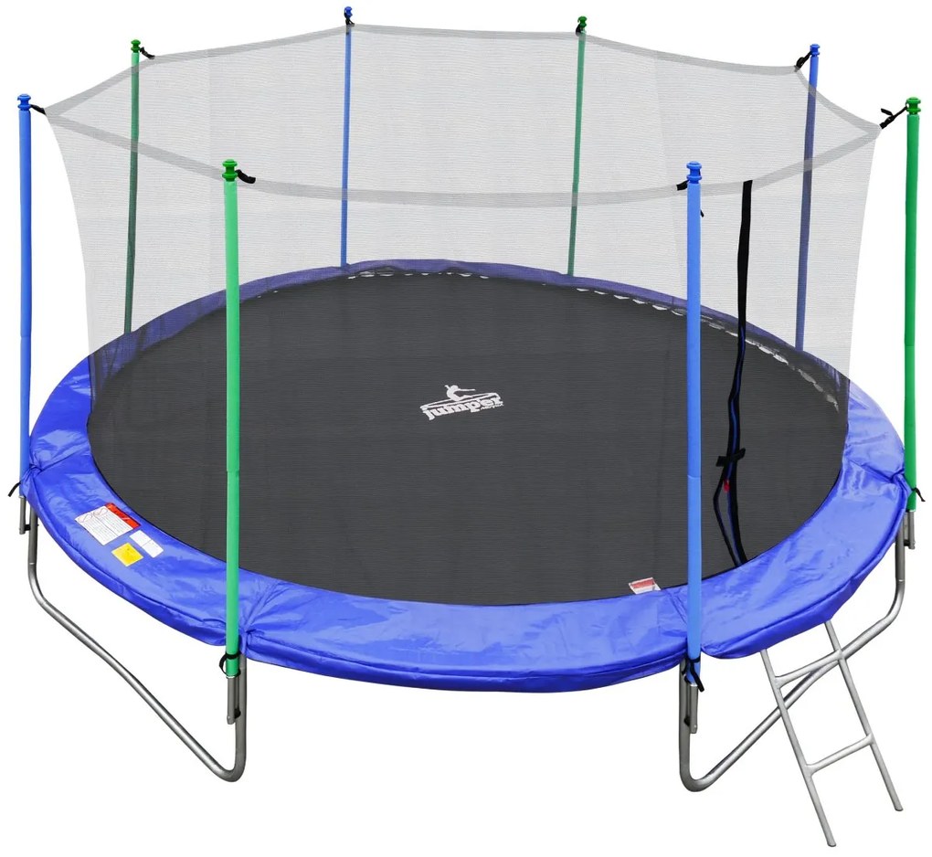 Trampolína Jumper 366 cm - čierna / modrá