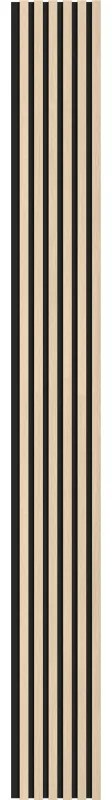 Mexen Lam-F, akustické stenové lamely 275 × 30 cm, plstený podklad 8 mm, technická dyha, dub pieskový, S105-275307-3015-001