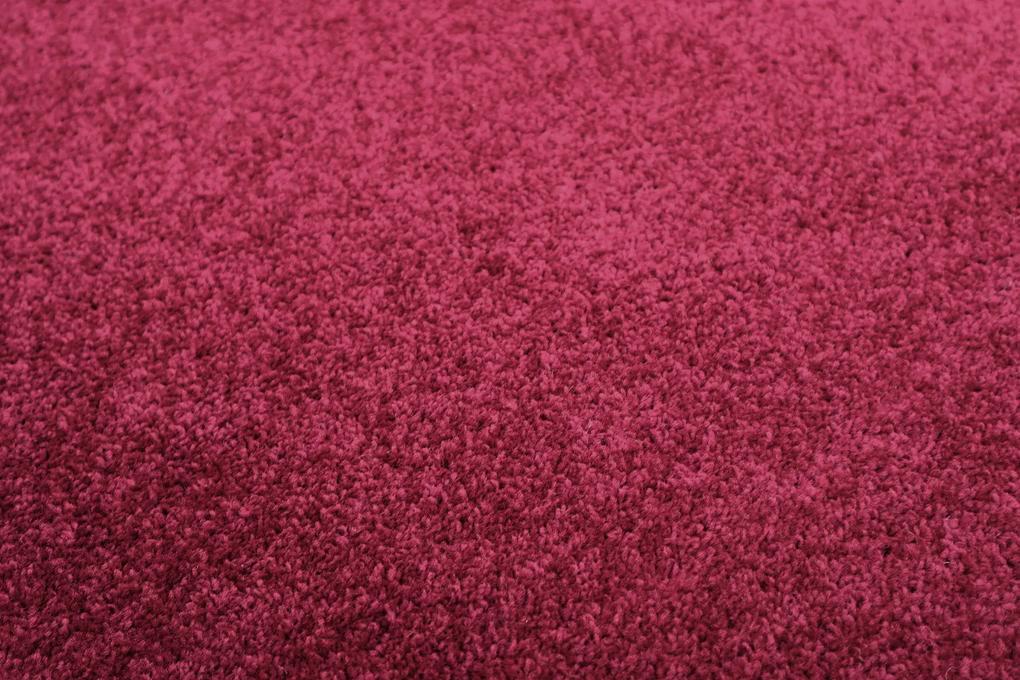 Vopi koberce Vianočný kusový koberec Eton vínovo červený kruh - 100x100 (priemer) kruh cm