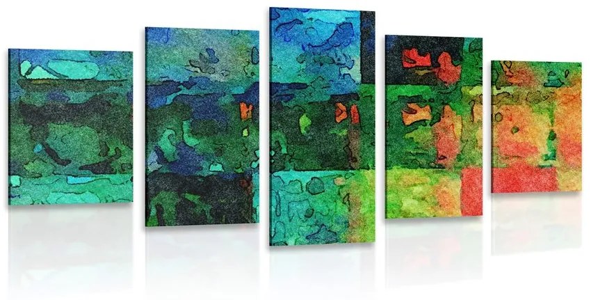 5-dielny obraz moderné výtvarné umenie Varianta: 100x50