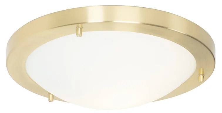 Inteligentné stropné svietidlo zlaté 31 cm IP44 vrátane Wifi A60 - Yuma