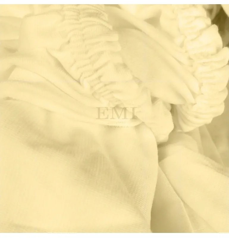 Plachta posteľná vanilková superstretch, Plachta 90 (100)x200