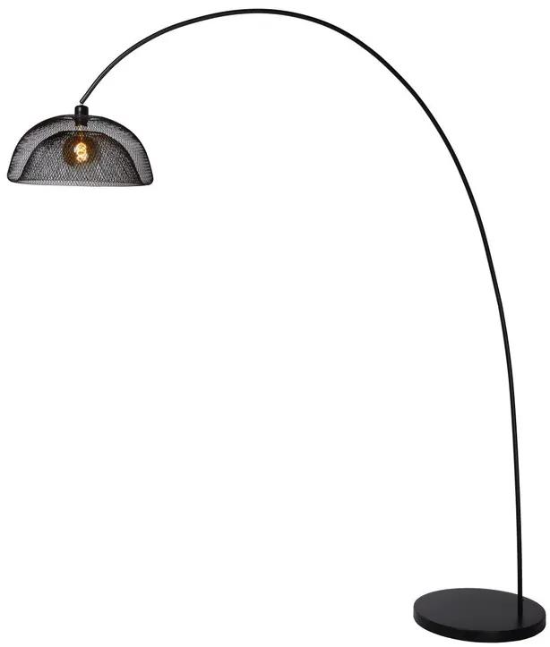 Lucide 30773/01/30 MESH - Stojacia lampa - priemer 46 cm - 1xE27 - čierna
