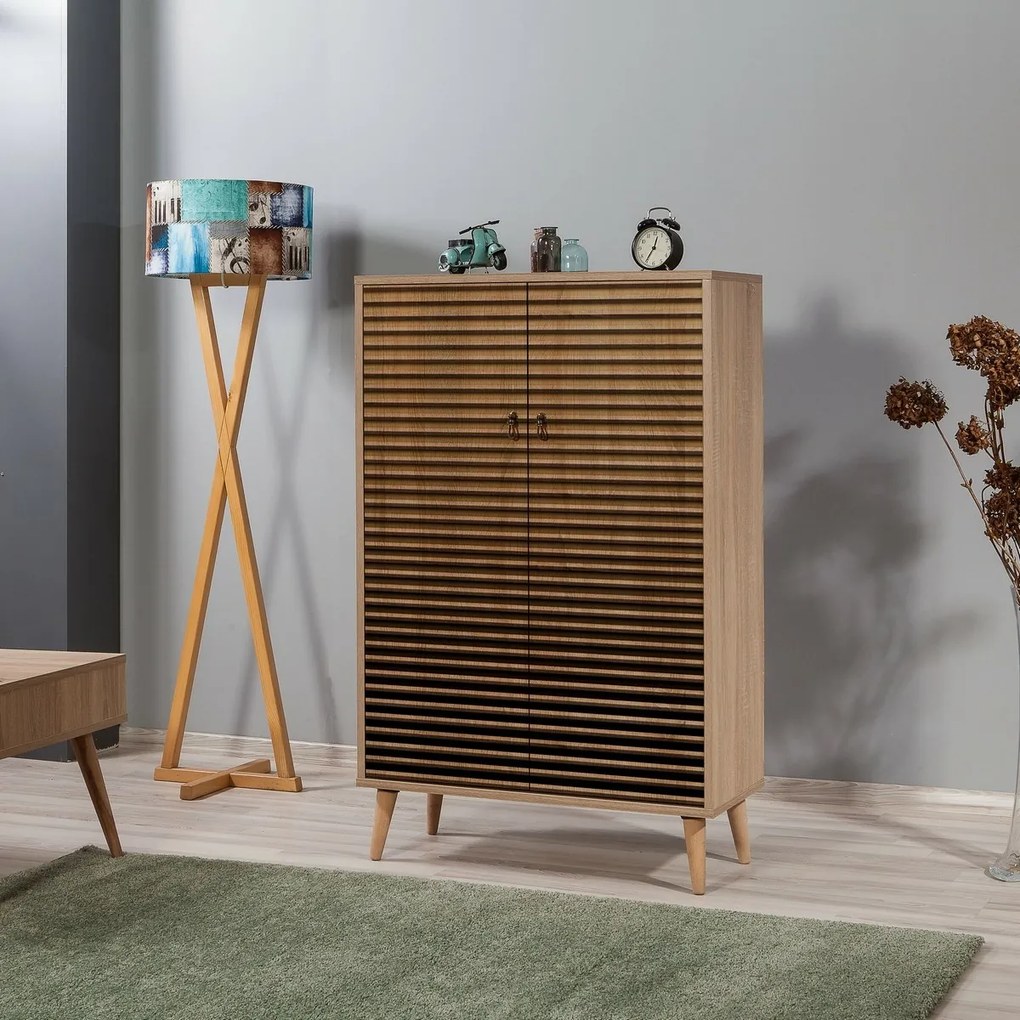 Skrinka Mega Sonoma Oak Stripes I