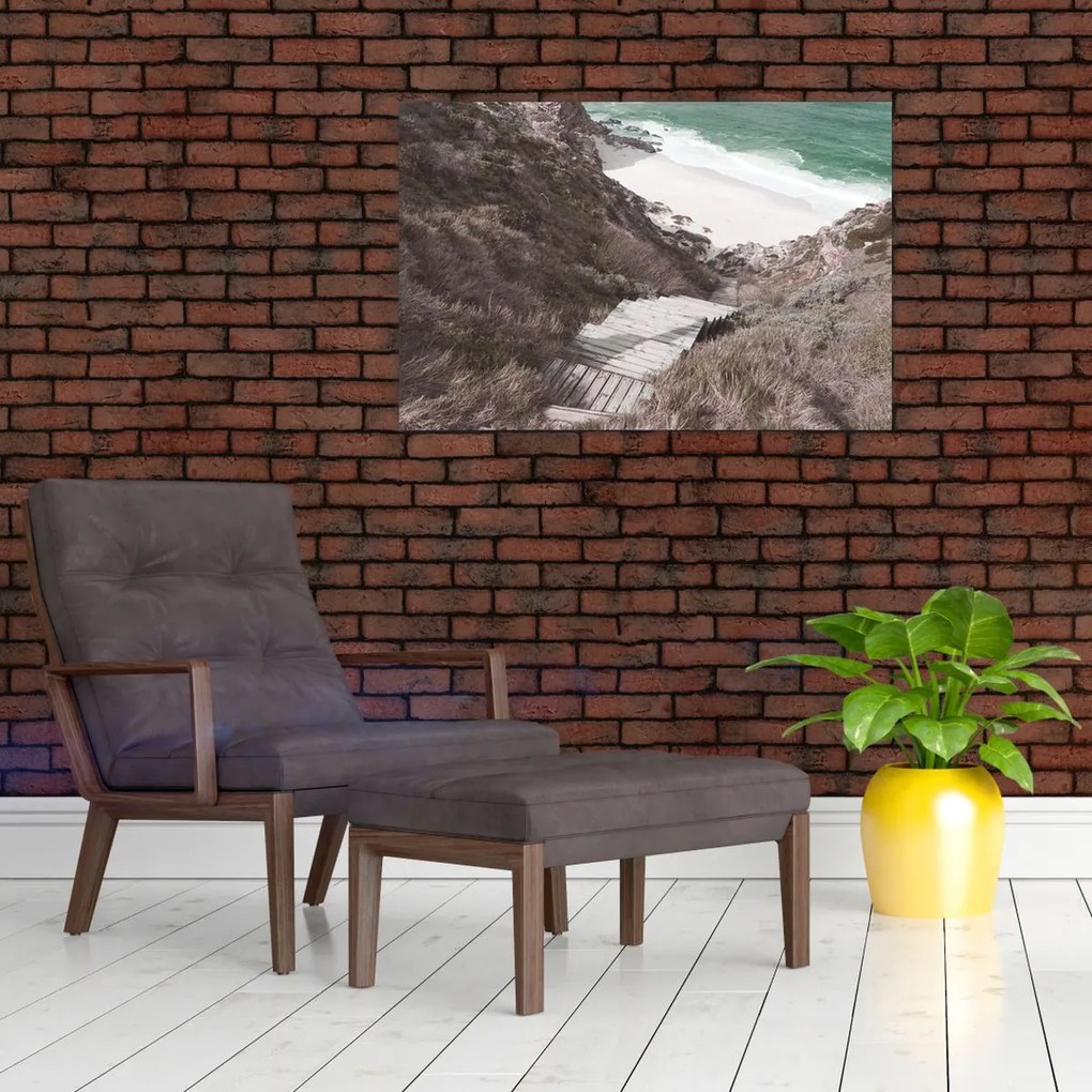 Obraz - Cesta k smaragdovému moru (90x60 cm)