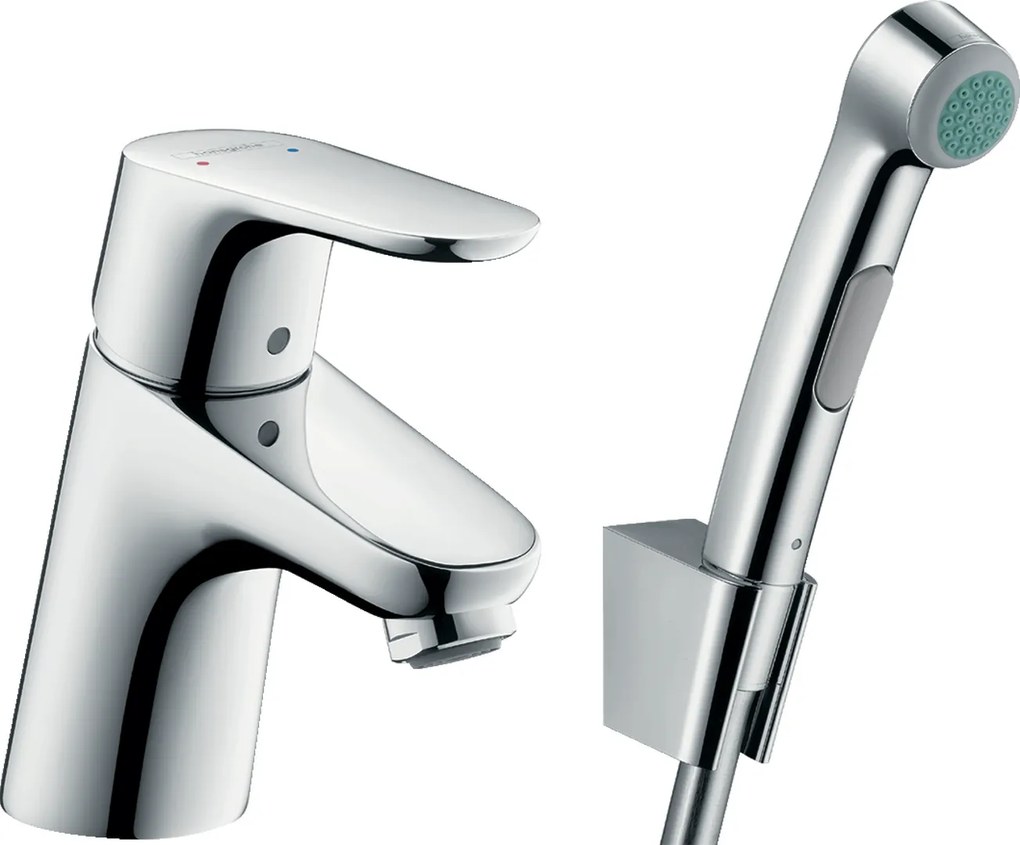 Hansgrohe Focus E2, Súprava pákovej batérie 70 s bidetovou spŕškou a sprchovou hadicou, chrómová, 31926000