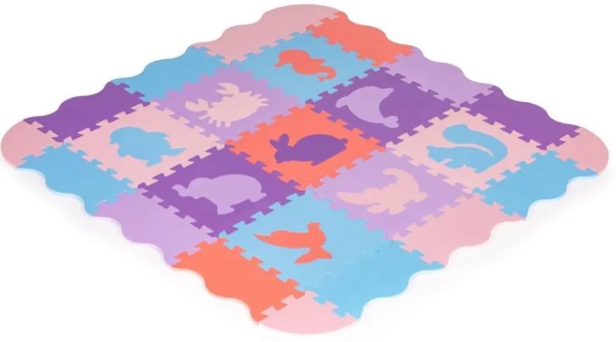 Bestent Penové puzzle - náučný koberec 114x87cm Color animals