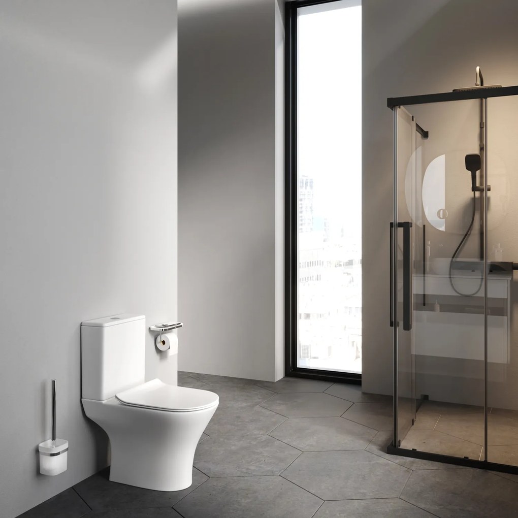 Podlahové WC AM.PM Flash CNA8600PSC bezokrajové, so sedadlom Microlift, biele