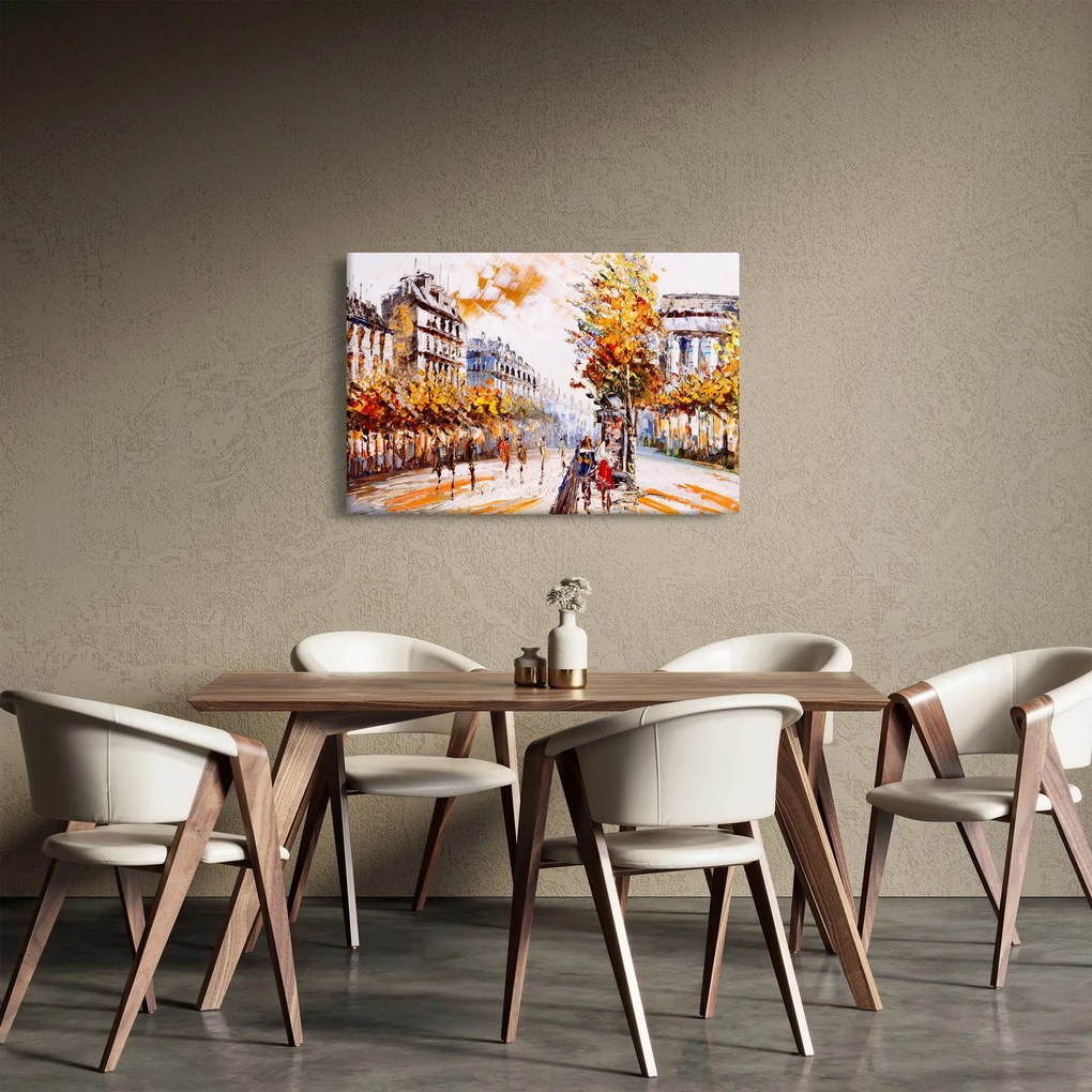 Obraz - Ulica v Paríži (90x60 cm)