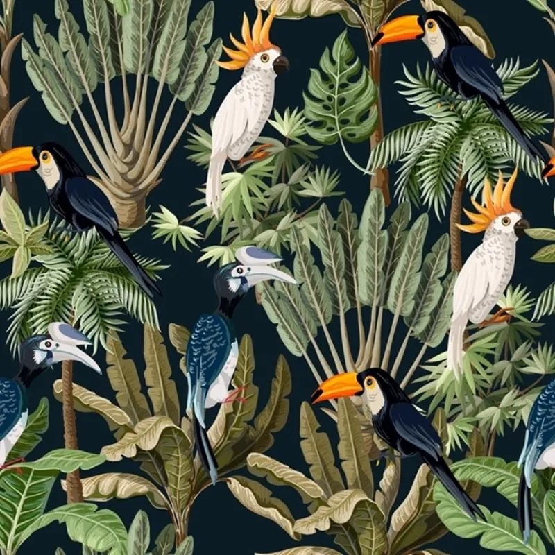 Gresový obklad Dekor Mural 60/60 Tropic-7 Black