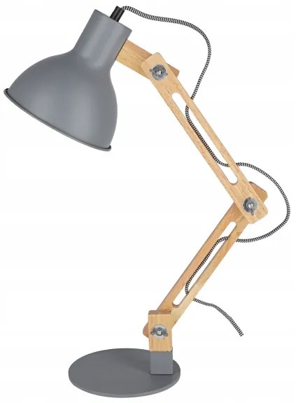 Stolná lampa 1xE27/40W/230V sivá