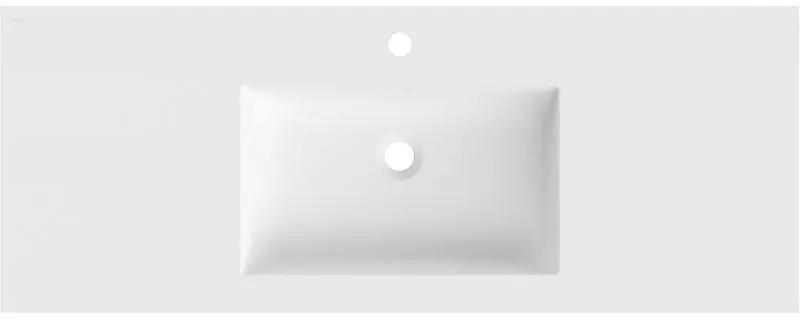 Mexen Otis, umývadlo na zapustenie 121 x 46,5 cm, biela matná, 25181201