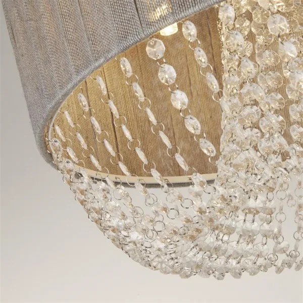 Searchlight 62615-5CC - Stropné svietidlo BELLANO 5xG9/7W/230V pr. 50 cm sivé