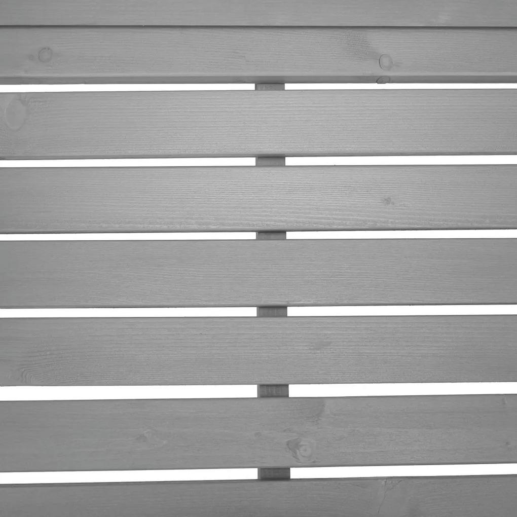 Tempo Kondela Drevená záhradná lavička, sivá, 124 cm, KOLNA