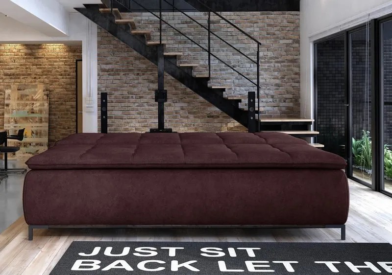 Rozkladacia pohovka Sweet, tmavofialová látka