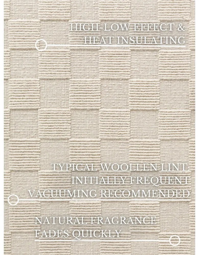 Krémový ručne tkaný vlnený behúň 80x200 cm Scala – Villeroy&Boch