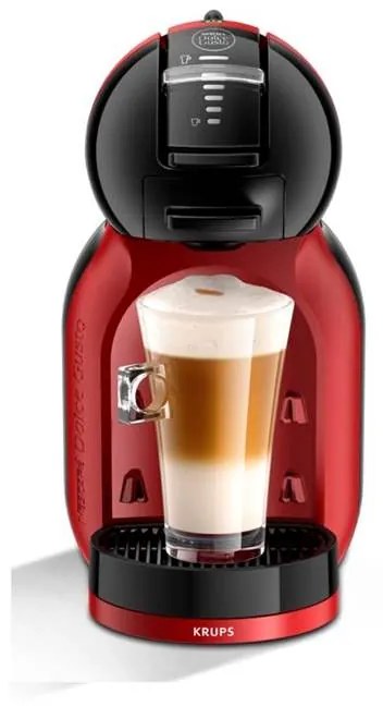 Kapsulový kávovar Krups Nescafé Dolce Gusto Mini Me KP120H Piano Black - Cherry Red