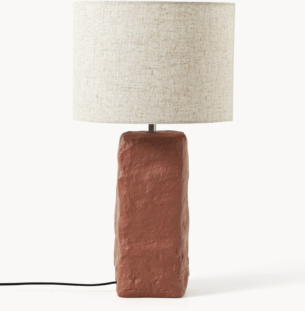 Veľká stolová lampa's betónovým podstavcom Kiri