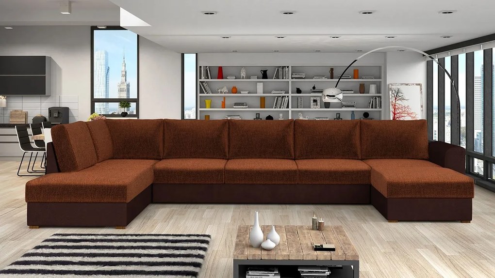 Rohová sedačka Astana Large Premium, Dostupné poťahy: Terra 04 + Terra 03 + Terra 03 ECO, Strana: Pravá - U