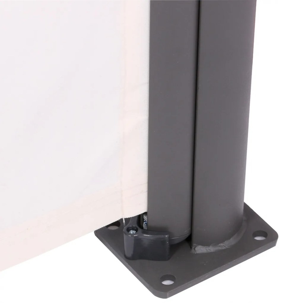 Bočná markíza Lovington - 180 x 300 cm, hliník - Krémová