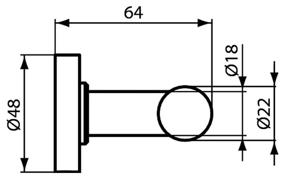 Ideal Standard IOM - Dvojitý vešiak na uteráky, chróm A9116AA