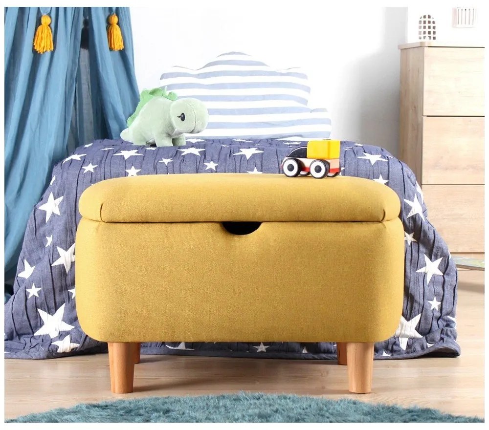 Žltá detská lavica Moouv – Hanah Home