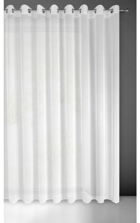 DECOREUM Záclona 300 cm x 145 cm biela 100% polyester Rozmer varianty: 400 cm x 250 cm, Farba varianty: Biela 104653