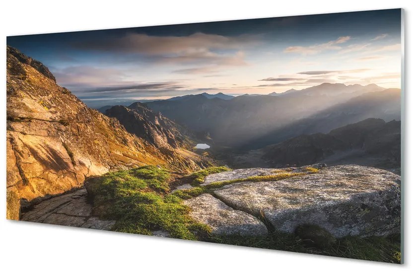 Nástenný panel  Mountain Sunrise 120x60 cm