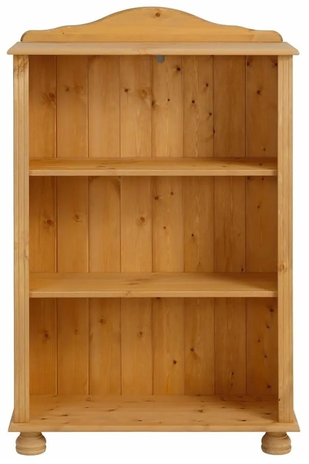 Nízka hnedá knižnica z masívneho borovicového dreva Støraa Ella
