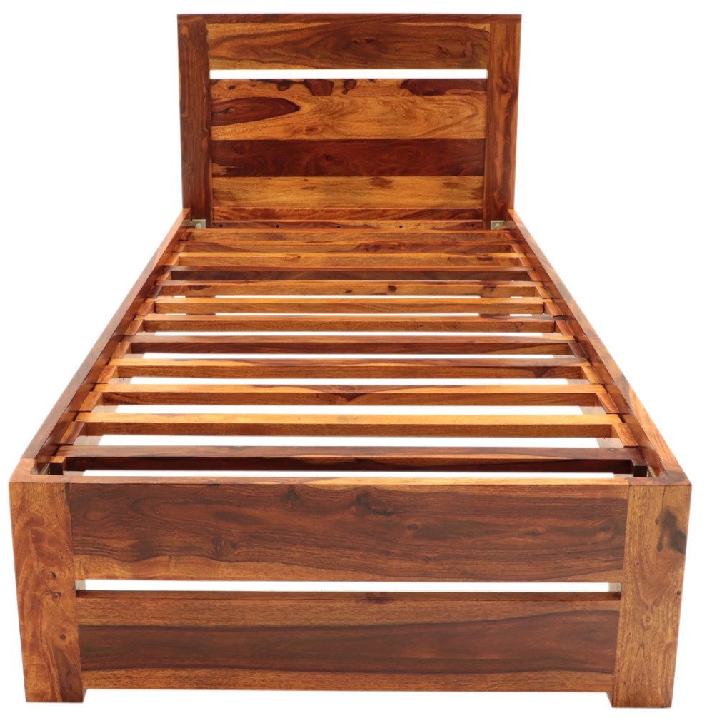 furniture-nabytek.cz - Masivní postel 90x200 z dřeva palisandr