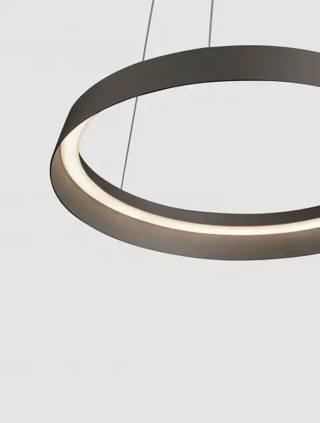 LED stmievateľný champaign hnedý dizajnový luster Ormi 45