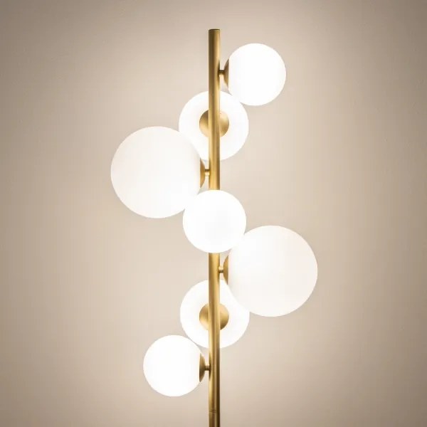 Brilagi - LED Stojacia lampa MILLA 7xG9/3W/230V zlatá/biela